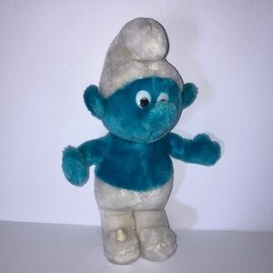 Vintage 1982 Smurf Stuffed Toy 12”‎